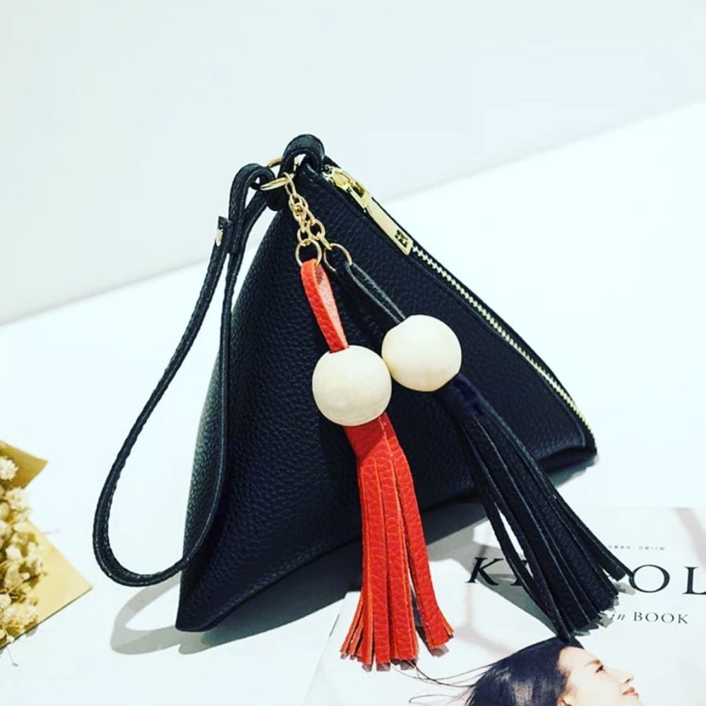 Cute Triangle Wristlets - Black